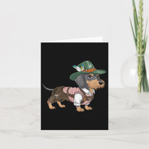 German Dog Dachshund Bavarian Weiner Sausage _2 Card