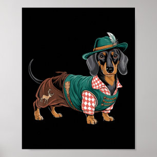 German Dog Dachshund Bavarian Weiner Sausage _4  Poster