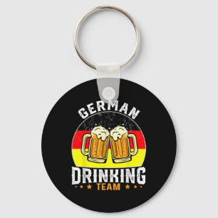 German Drinking Team Beer Party Men Women Key Ring