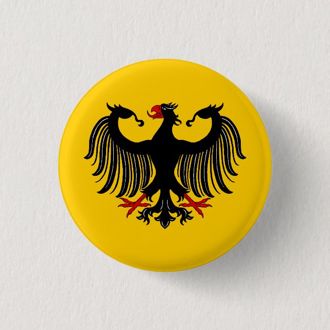 German Eagle 3 Cm Round Badge (Front)