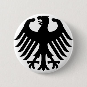 German Eagle 6 Cm Round Badge