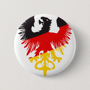 German Eagle 6 Cm Round Badge