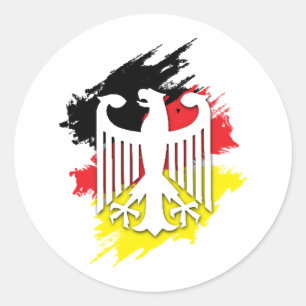 German Eagle Classic Round Sticker
