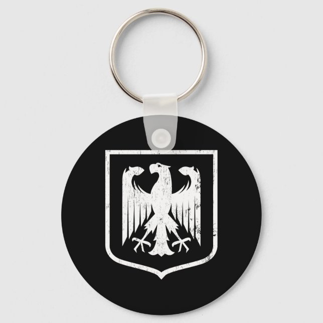 German Eagle - Deutschland coat of arms Key Ring (Front)