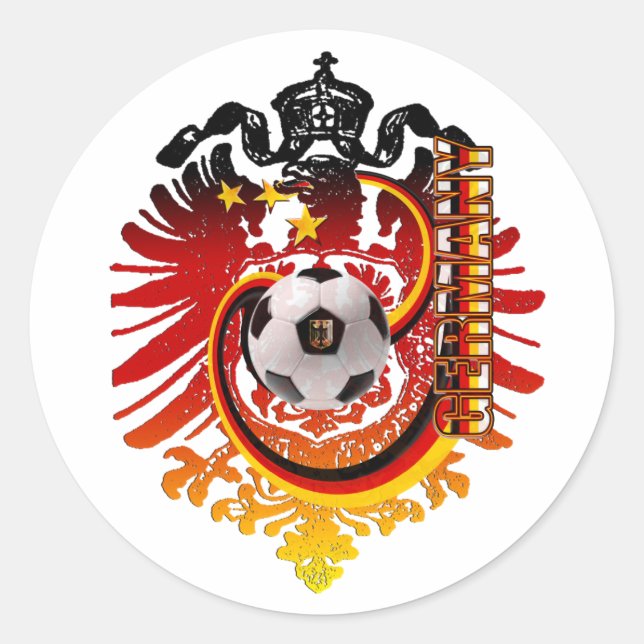 German Eagle Germany Soccer badge Classic Round Sticker (Front)