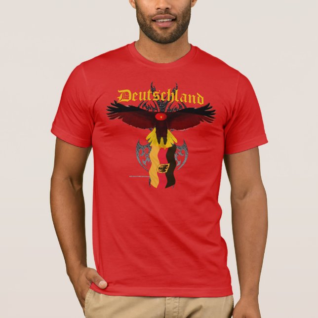 German Eagle Men's Poly-Cotton T-Shirt (Front)