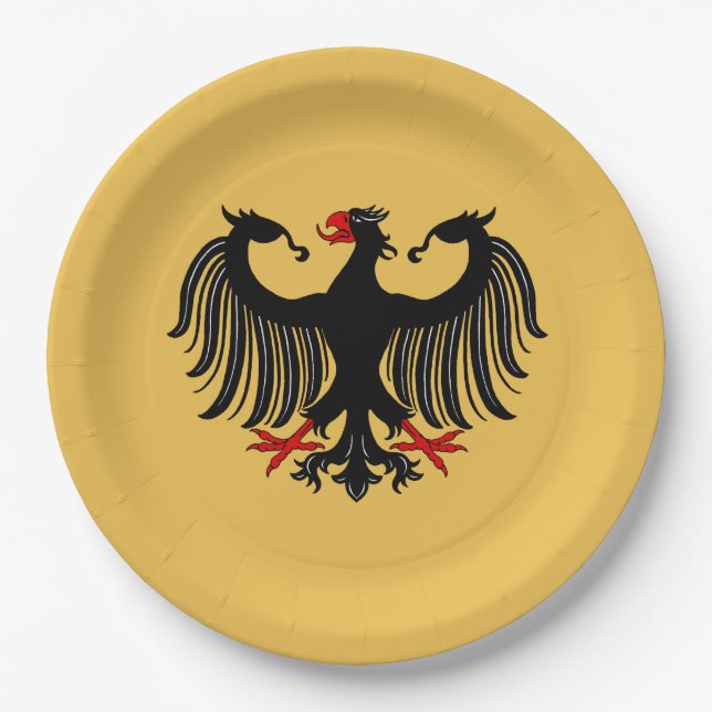 German Eagle Paper Plate (Front)
