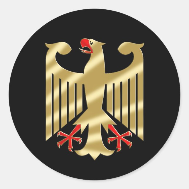 German Eagle shirts and Gifts Classic Round Sticker (Front)