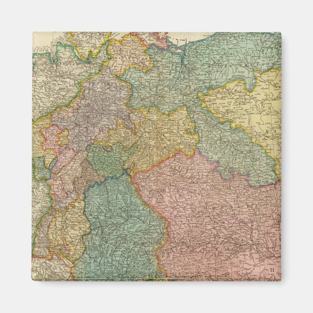German Empire Atlas Map Magnet (Front)