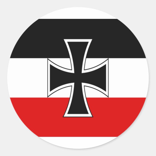 German Empire Flag Classic Round Sticker (Front)