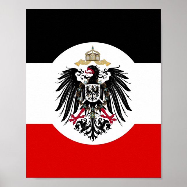 German Empire Flag Poster (Front)