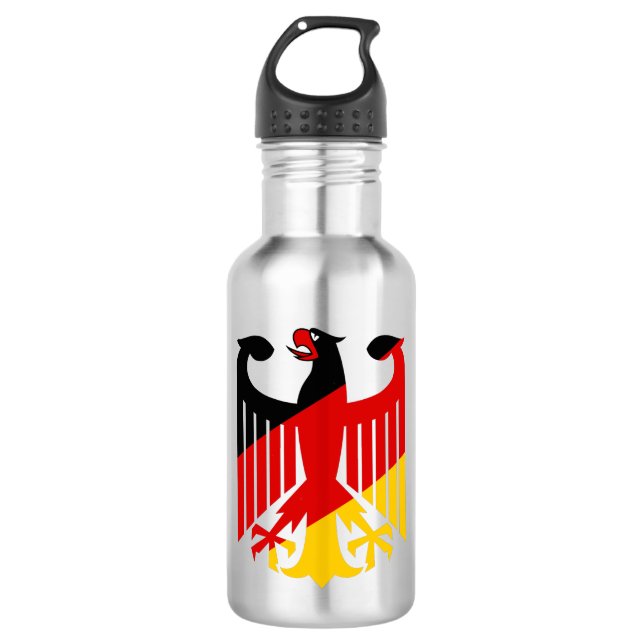 German empire/imperial flag double black eagle  st 532 ml water bottle (Front)