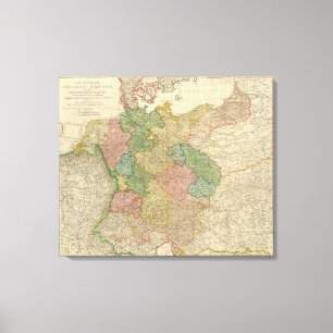 German Empire Map Canvas Print
