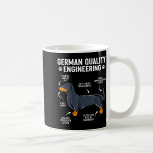German Engineering Dachshund Lover Funny Doxie Dog Coffee Mug