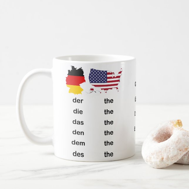 German / English Deutsch / Englisch The & You Coffee Mug (With Donut)