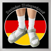 German Fashion Taste White Sock Sandals Stereotype