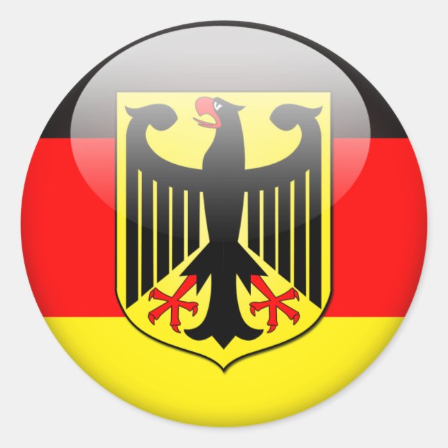 German Flag 2.0 Classic Round Sticker (Front)