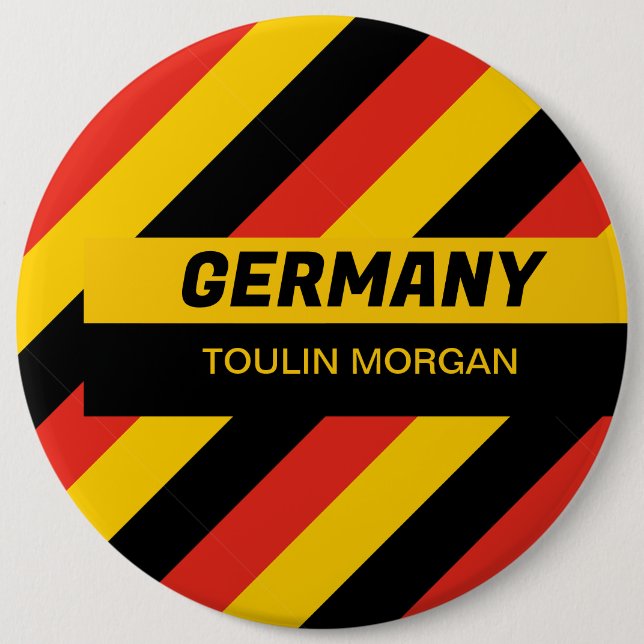 German Flag 6 Cm Round Badge (Front)