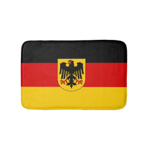 German flag bath mat