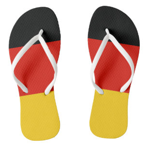 German flag beach flip flops for men and women