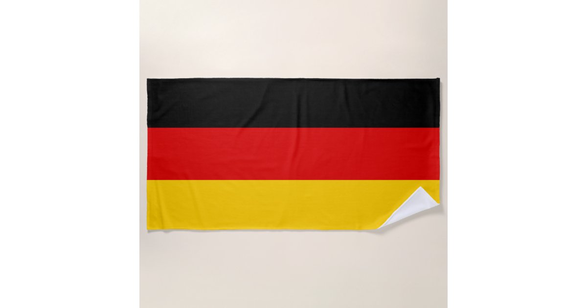 German Flag Beach Towel Zazzle