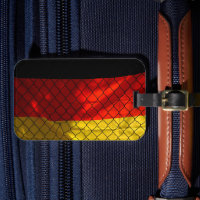 German Flag behind Chain Link Fence