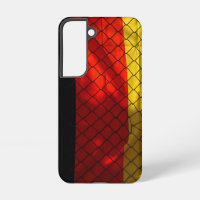 German Flag behind Chain Link Fence