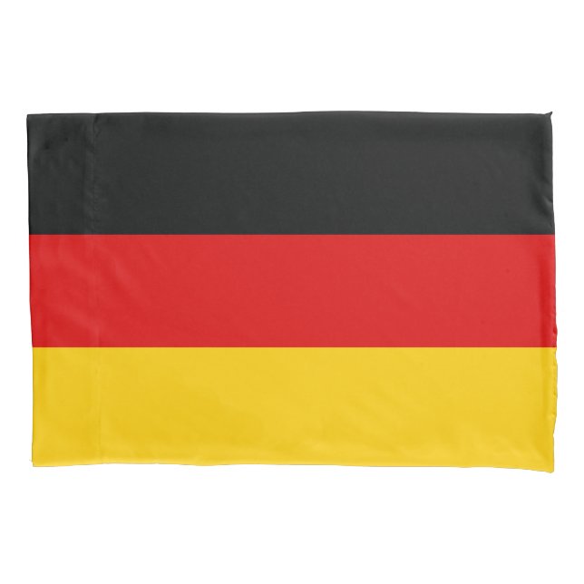 German Flag Black Red Gold Deutsche Flagge Pillowcase (Front)