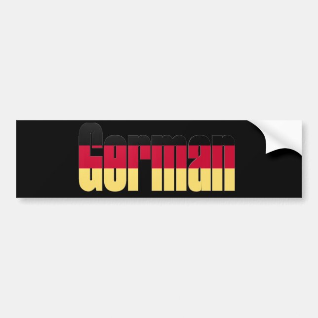 German Flag Bumper Sticker (Front)