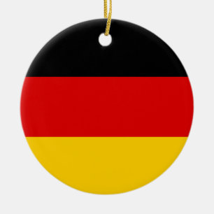 German flag ceramic tree decoration