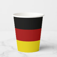 German flag-coat arms paper cups