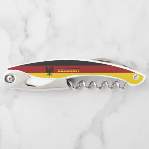 German flag-coat of arms corkscrew