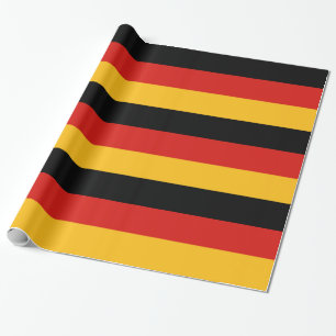 GERMAN FLAG COLORS WRAPPING PAPER