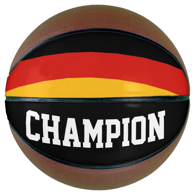 GERMAN FLAG COLORS + your ideas Basketball (Front)