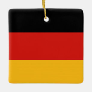 GERMAN FLAG COLORS + your ideas Ceramic Ornament