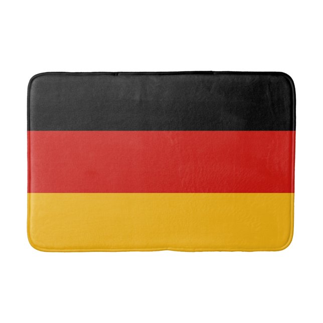 GERMAN FLAG COLORS + your text & ideas Bath Mat (Front)