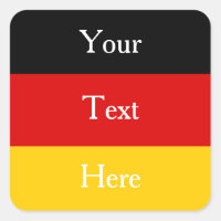 German Flag Colours Black Red Gold Personalised