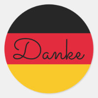 German Flag Colours Danke