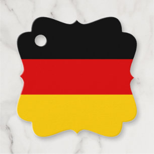 German Flag Colours Language & Patriotic Events Favour Tags