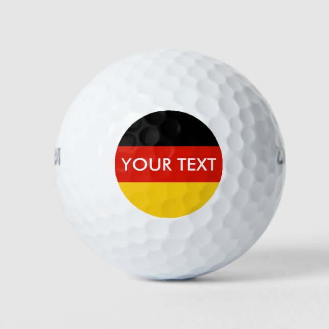 German flag custom golf ball set for Germany (Front)