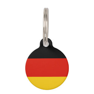 German flag custom pet tag for dog or cat