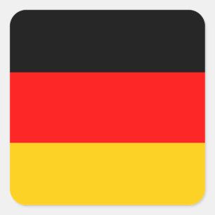 German Flag Deutsche Flagge Square Sticker