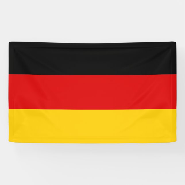 German Flag (Deutschland) (Germany) Banner (Horizontal)