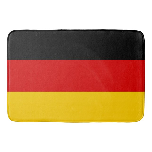 German Flag (Deutschland) (Germany) Bath Mat (Front)