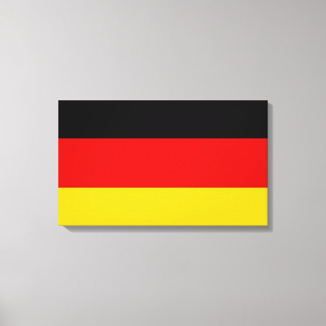 German Flag (Deutschland) (Germany) Canvas Print (Front)