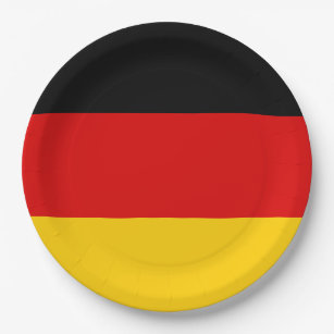 German Flag (Deutschland) (Germany) Paper Plate