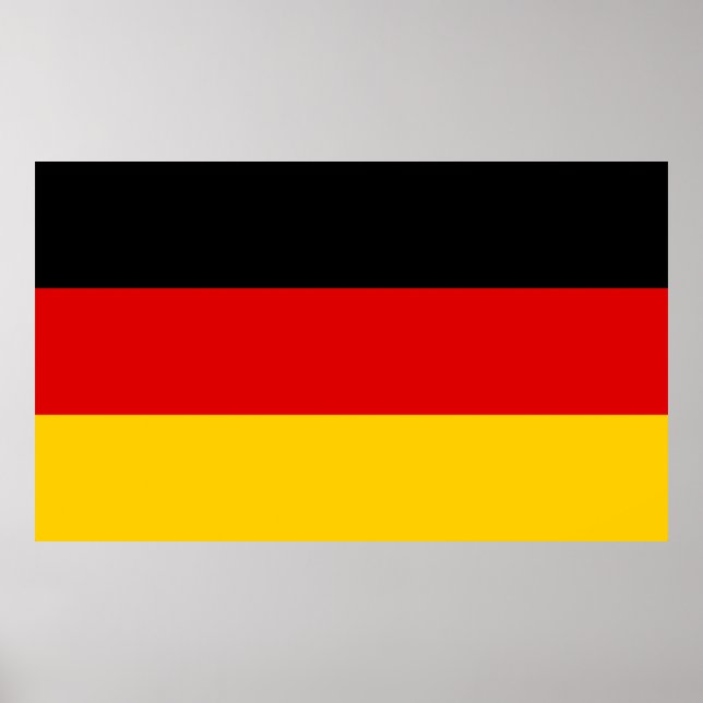 German Flag (Deutschland) (Germany) Poster (Front)