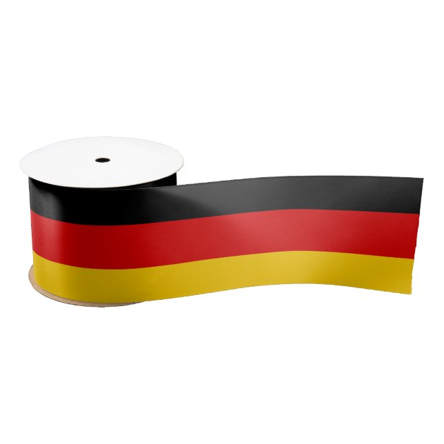 German Flag (Deutschland) (Germany) Satin Ribbon (Spool)
