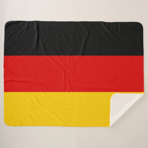 German Flag (Deutschland) (Germany) Sherpa Blanket