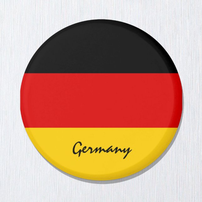 German flag & Deutschland - travel/sports fans Magnet (Creator Uploaded)
